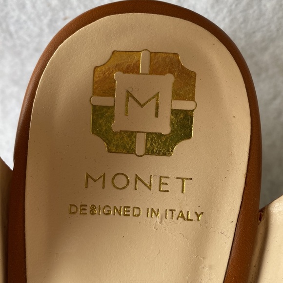 Monet Platform/Wedge Open Toe Shoes Size 7M - Picture 7 of 10